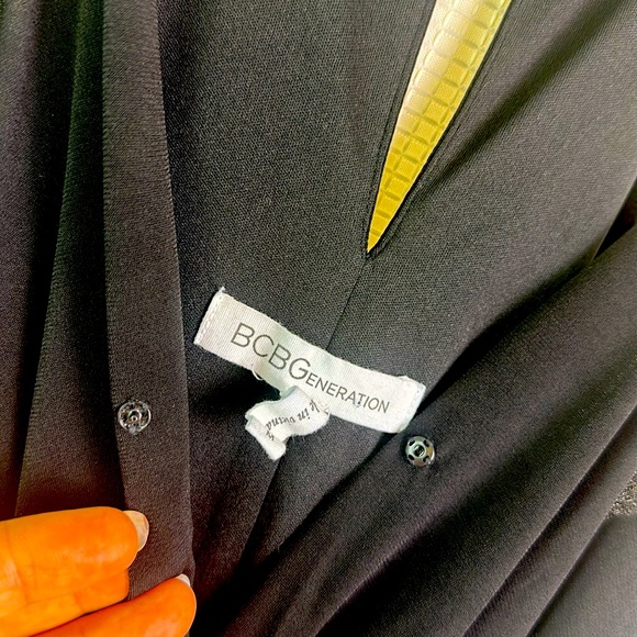 BCBGeneration Black High-Low Midi Dress, Size M, NWOT - Picture 7 of 14